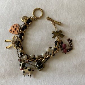 Betsey Johnson Cow Farmhouse Bracelet